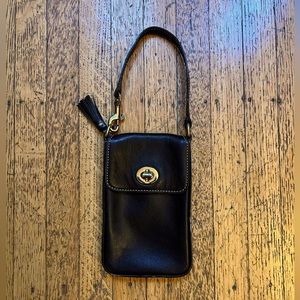 Coach Black Leather Pouch